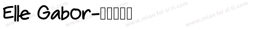 Elle Gabor字体转换